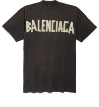(WMNS) Balenciaga Tape Type T-shirt Dress 'Dark Grey' 739037TOVA98519