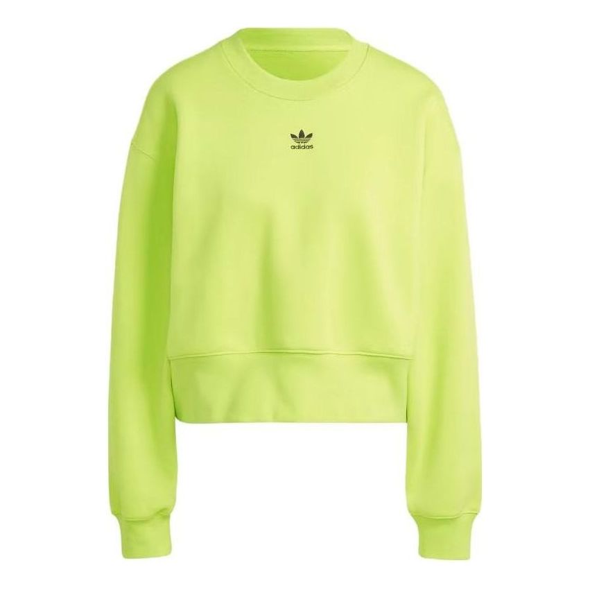 (WMNS) adidas Adicolor Essentials Crew Sweatshirt 'Yellow' IP1282