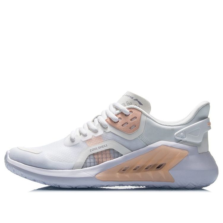 (WMNS) Li-Ning Sport Leisure 'White Orange' AGLQ088-4