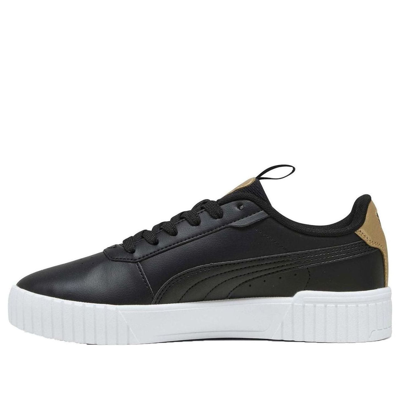 (WMNS) PUMA Carina 2.0 Pop Up Metallics Sneakers 'Black Gold' 393214-01