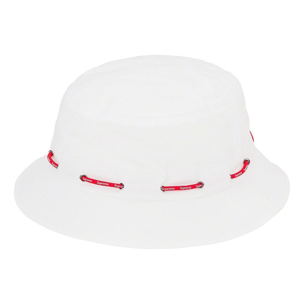 Supreme Shockcord Nylon Crusher 'White Red' SUP-FW20-126