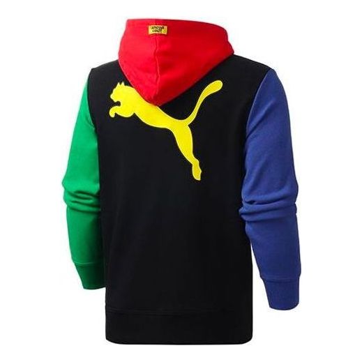 PUMA x Chinatown Market Hoodie 'Black Yellow Purple Green Red' 595625-01