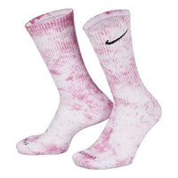 Nike Everyday Plus Cushioned Tie-Dye Crew Socks 2 Pairs 'Multi' DM3407-913