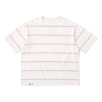 New Balance Lifestyle Stripes Cotton T-Shirt Asia Sizing 'White Beige' AMT35009-WM