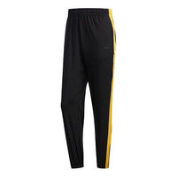 adidas neo Contrasting Colors Loose Casual Bundle Feet Sports Long Pants Black FK9927