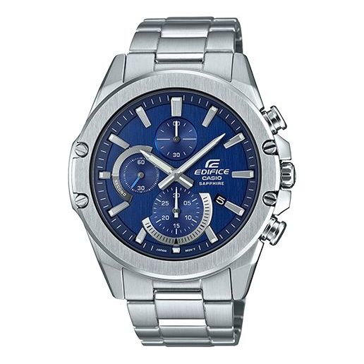 CASIO EDIFICE Stainless Steel Strap Blue Watch Dial Mens Blue Analog EFR-S567D-2A