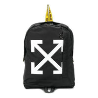 Off-White Diagonal Arrows Arrow Printing Backpack Black OMNB019E19E480241001
