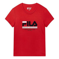 (WMNS) FILA Classic Bottoming Shirt T-Shirt Red F61W028121F-RD