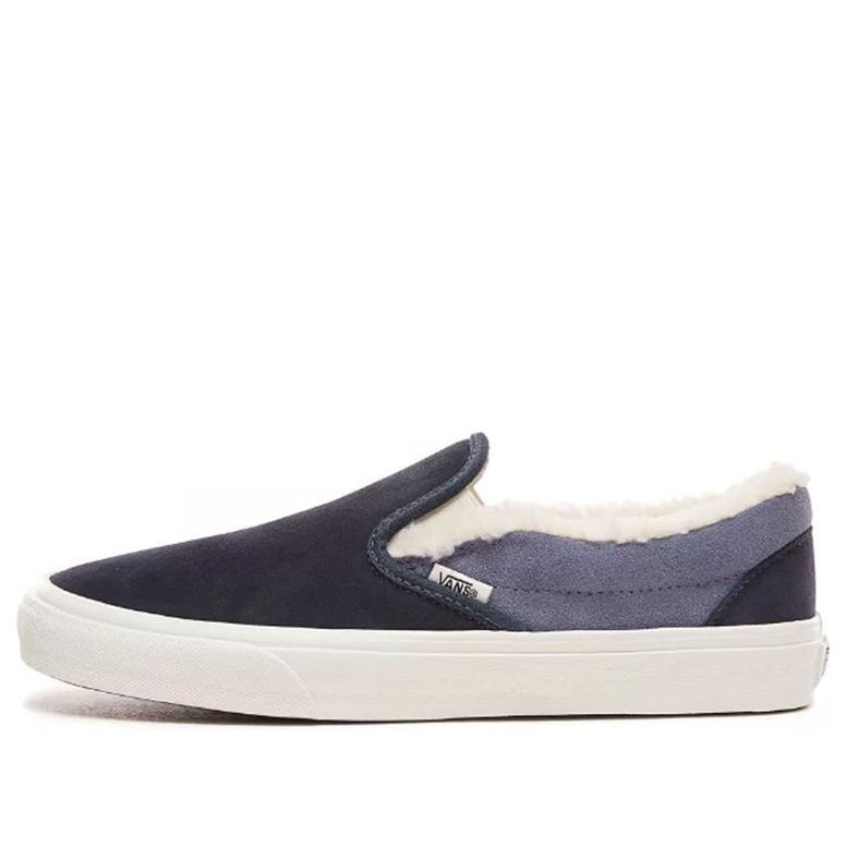 Vans Suede And Sherpa Classic Slip-On 'Blue White' VN0A38F7UM1