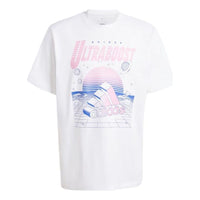 adidas Neon Ultraboost Graphic T-shirt Asia Sizing 'White' IN6474