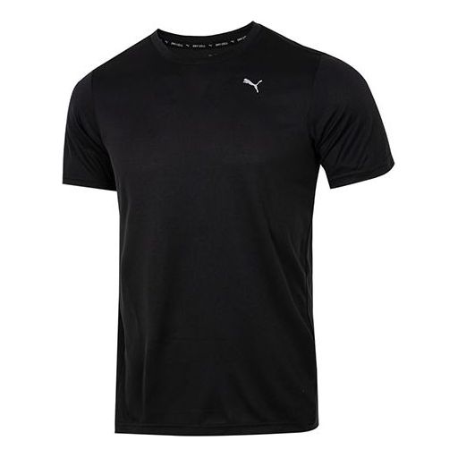 PUMA Performance Ss Tee Casual Sports Yoga Short Sleeve Black 522591-01
