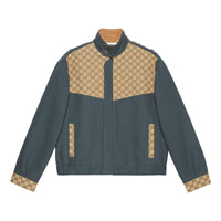Gucci Cotton Canvas GG Supreme Jacket 'Dark Grey Beige' 742855-XDCEY-1168