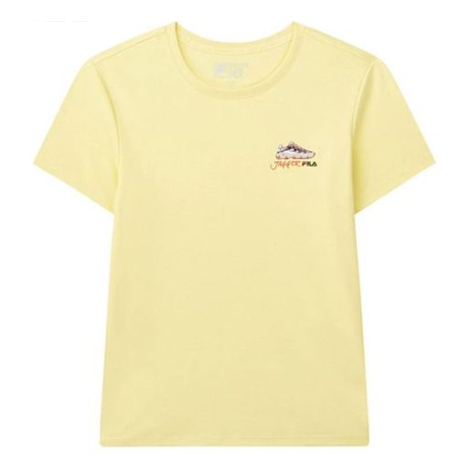 (WMNS) FILA JAGGER Sports Short Sleeve Yellow F11W028176F-YE