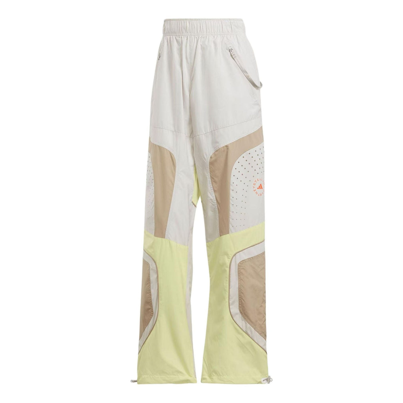 (WMNS) adidas By Stella McCartney Woven Track Pants Asia Sizing 'White Yellow' IT7529