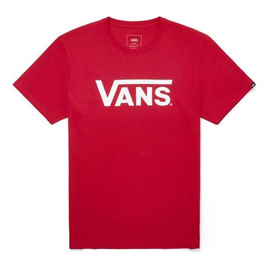 Men's Vans Tee Attack Classic Logo Short Sleeve Casual Red VN0A33ZLR30