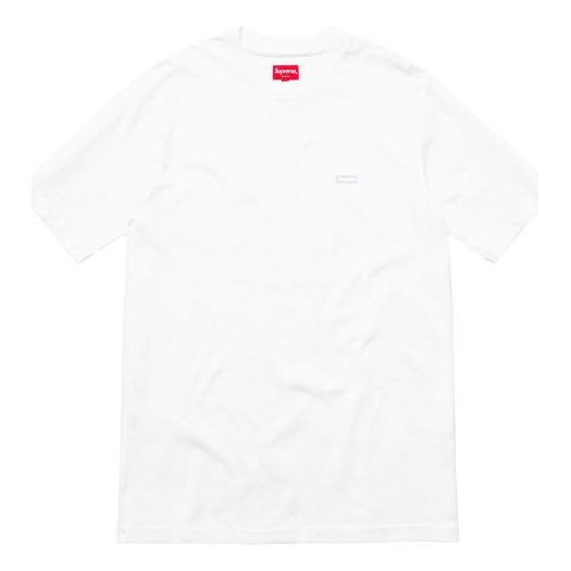 Supreme FW18 Reflective Small Box White Tee SUP-FW18-352