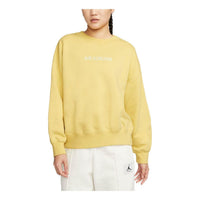 (WMNS) Air Jordan Logo Fleece Sweatshirt 'Gold' DQ4650-700