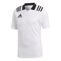 adidas Short Sleeve 3 Stripe Team Jersey 'White' CD7965