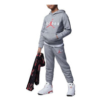 (GS) Air Jordan Jumpman Pullover Hoodie and Jogger Pants Set 'Grey' FB9463-091