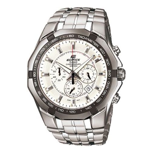 CASIO EDIFICE Quartz Waterproof Mens Silver Analog EF-540D-7AV