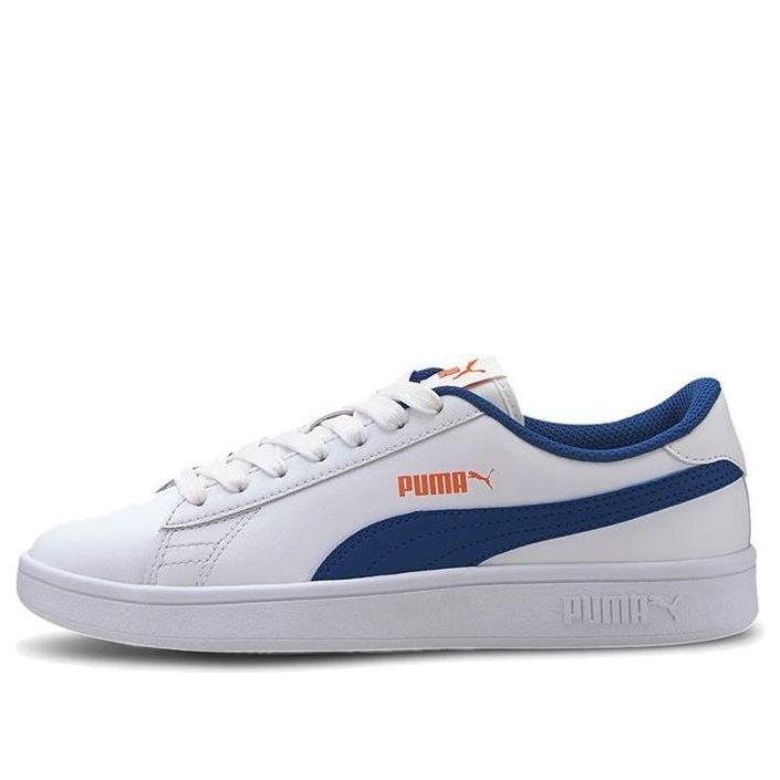 PUMA Smash V2 Jr White/Blue 365170-16