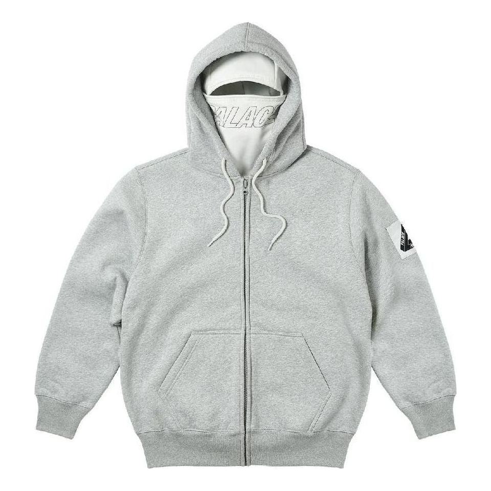 Palace Facemask Shearling Thermal Hood 'Grey' P23CS204