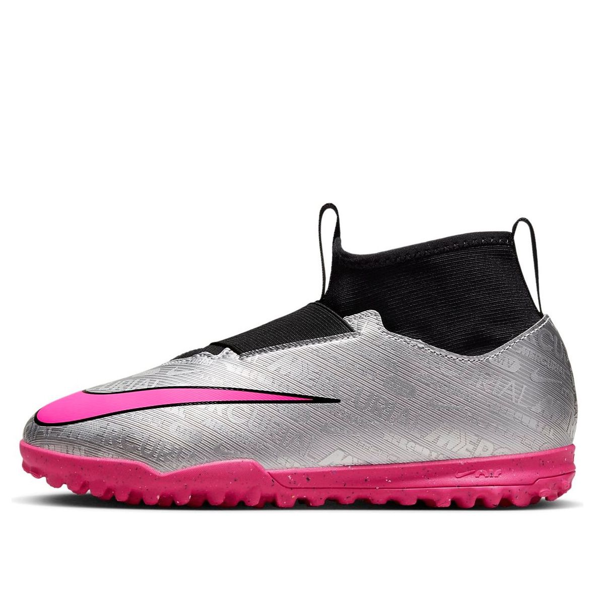 (GS) Nike Jr Mercurial Superfly 9 Acad 25 TF Turf 'Silver Hyper Pink' FJ2033-060