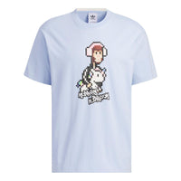 adidas originals x Monkey Kingdom Graphic T-shirt 'Light Blue' IP1799