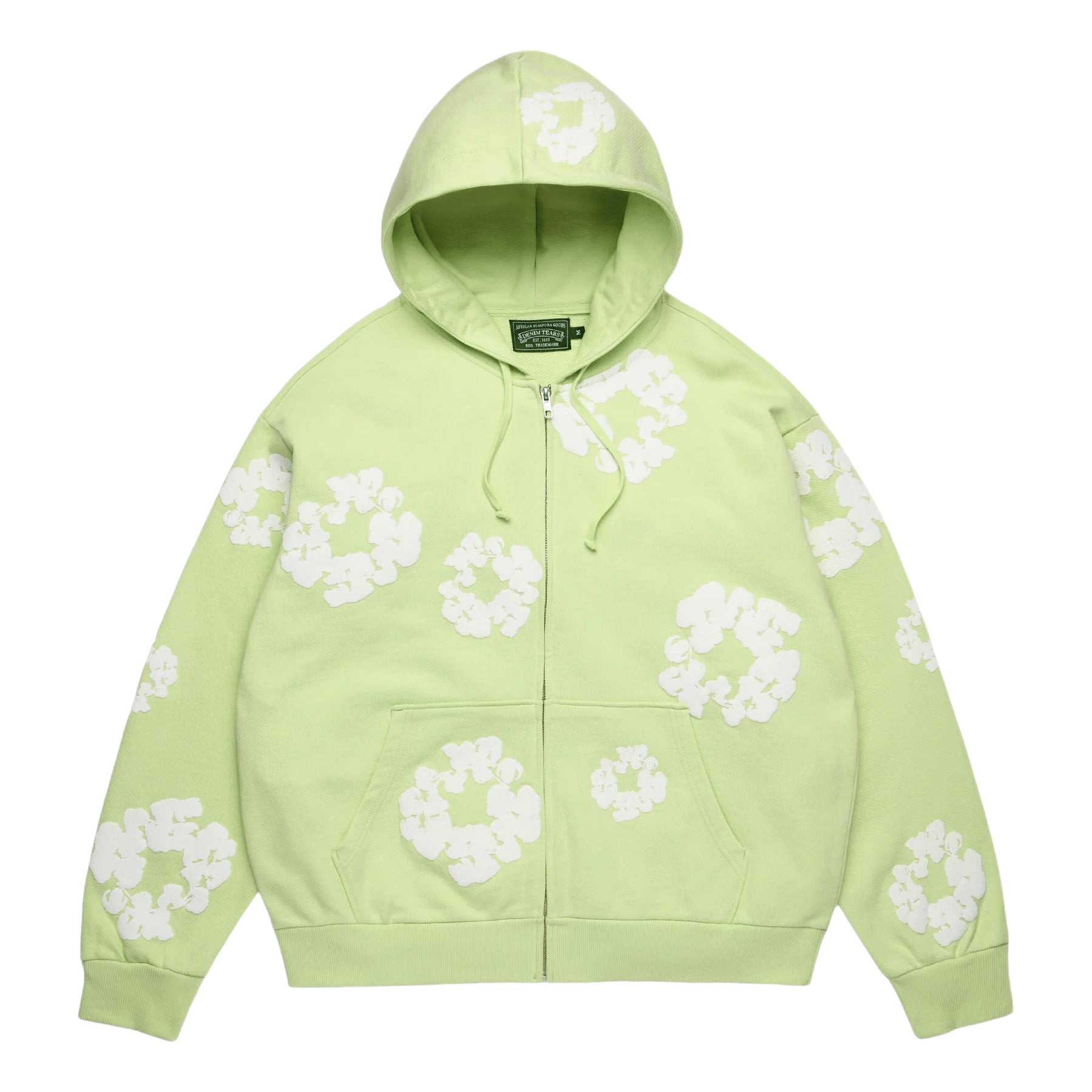 Denim Tears Cotton Wreath Zip Hoodie 'Mint' SS26TZH11413064