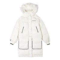 (WMNS) Converse Convertible Long Down Jacket Asia Sizing 'White' 10020023-A01