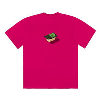Travis Scott Cactus Jack x McDonald Crossover Minimalistic Printing Pattern Short Sleeve Unisex Pink TC-3