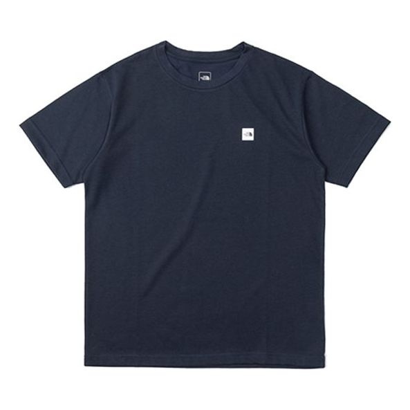 THE NORTH FACE Small Logo Short Sleeve Couple Style Navy Blue NT32052-UN