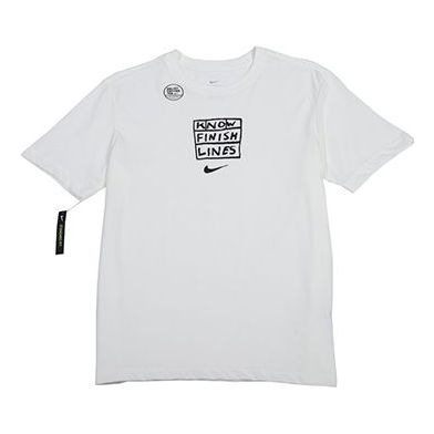 Nike Casual Sports Running Short Sleeve White AO0630-133
