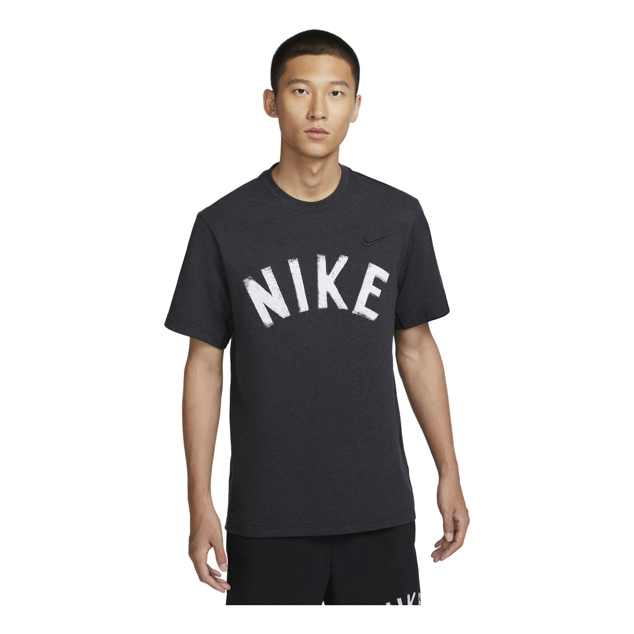 Nike Primary Swoosh Dri-FIT T-Shirt Asia Sizing 'Black White' FV9771-010