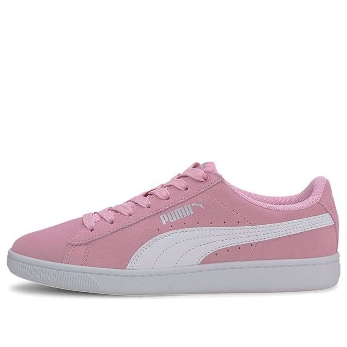 (GS) PUMA Vikky V2 Suede Casual Board Shoes Pink/White 370510-06
