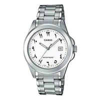 Men's CASIO Retro Sports Watch Business Mens White Analog MTP-1215A-7B3DF