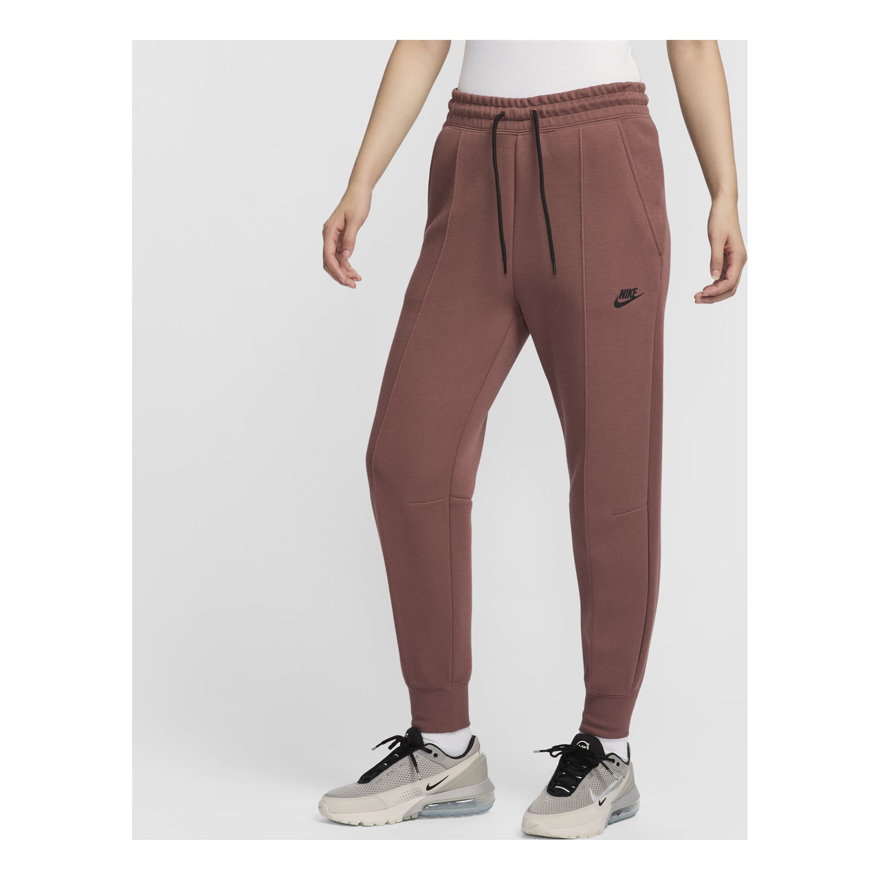 (WMNS) Nike Sportswear Tech Fleece Mid-Rise Joggers Pants 'Red' FB8331-218