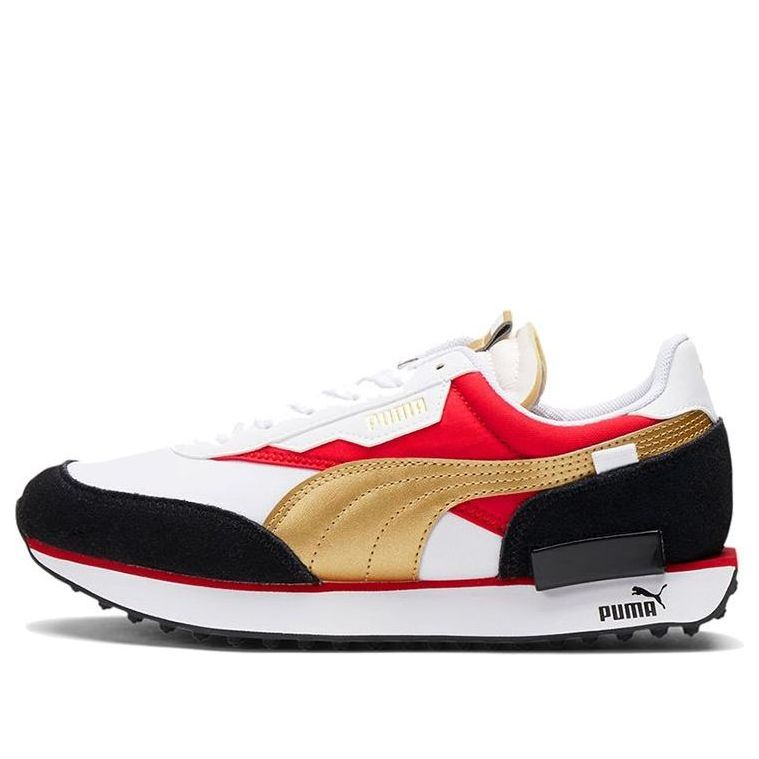 (WMNS) PUMA Future Rider 'Varsity - Red Dhalia Gold' 381825-01