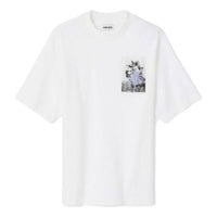 Men's KENZO SS21 Cotton Round Neck Short Sleeve White T-Shirt FB55TS0784SB-01B
