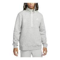 Nike Sportswear Club Brushed-Back 1/2-Zip Sweatshirt 'Grey' DD4732-066