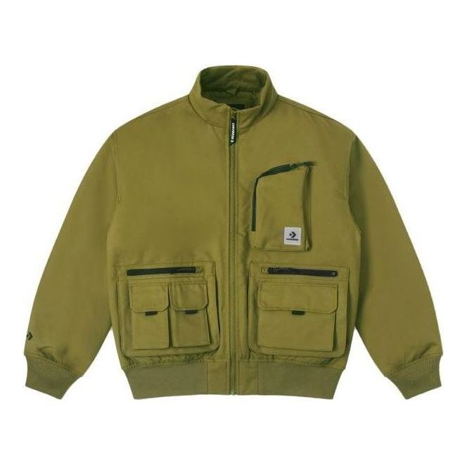 Converse Short Down Bomber Jacket Asia Sizing 'Olive Green' 10025251-A02