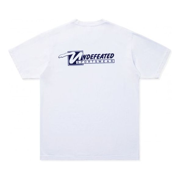 Men's UNDEFEATED Sportswear Tee Solid Color Alphabet Logo Short Sleeve White 80102-WHITE