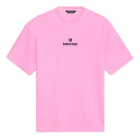 Balenciaga Sponsor Round-neck Tee Pink/Red 612965TJVD95764