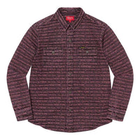 Supreme Multi Type Jacquard Denim Shirt 'Purple' SUP-FW22-613