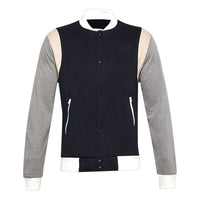 Under Armour Rival Fleece Amp Varsity Bomber Jacket 'Black Grey' 1357146-001