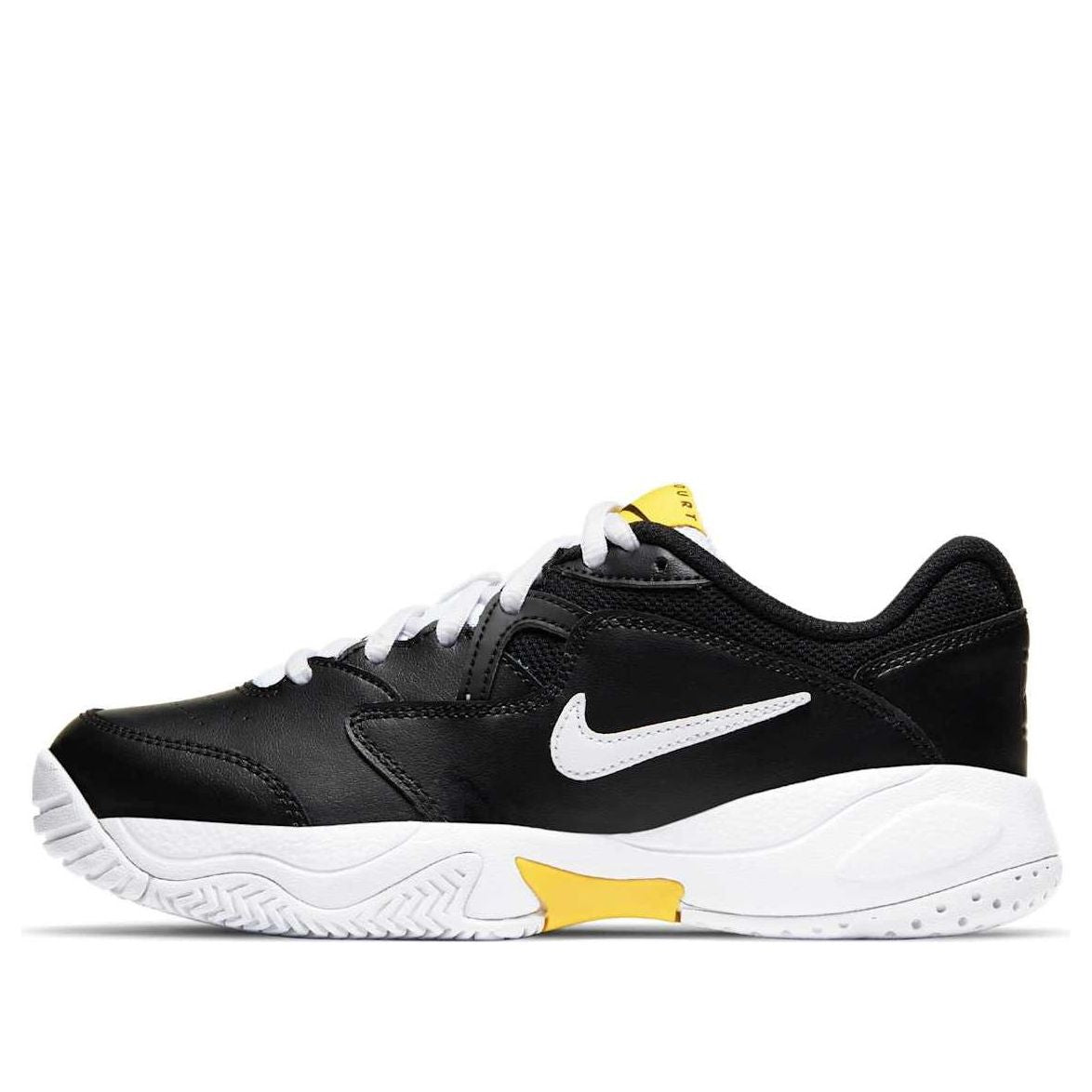 (GS) Nike Court Jr. Lite 2 'Black Yellow White' CD0440-002