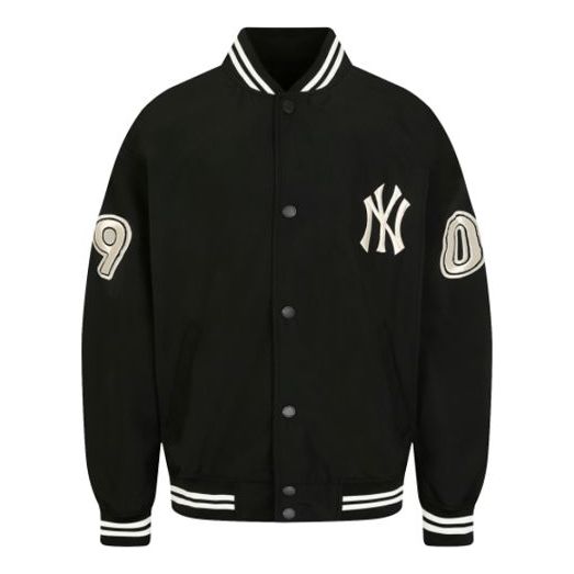 MLB NY Loose Sports Fashion Stylish Jacket Unisex Black 31JP06011-50L