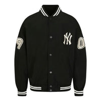 MLB NY Loose Sports Fashion Stylish Jacket Unisex Black 31JP06011-50L
