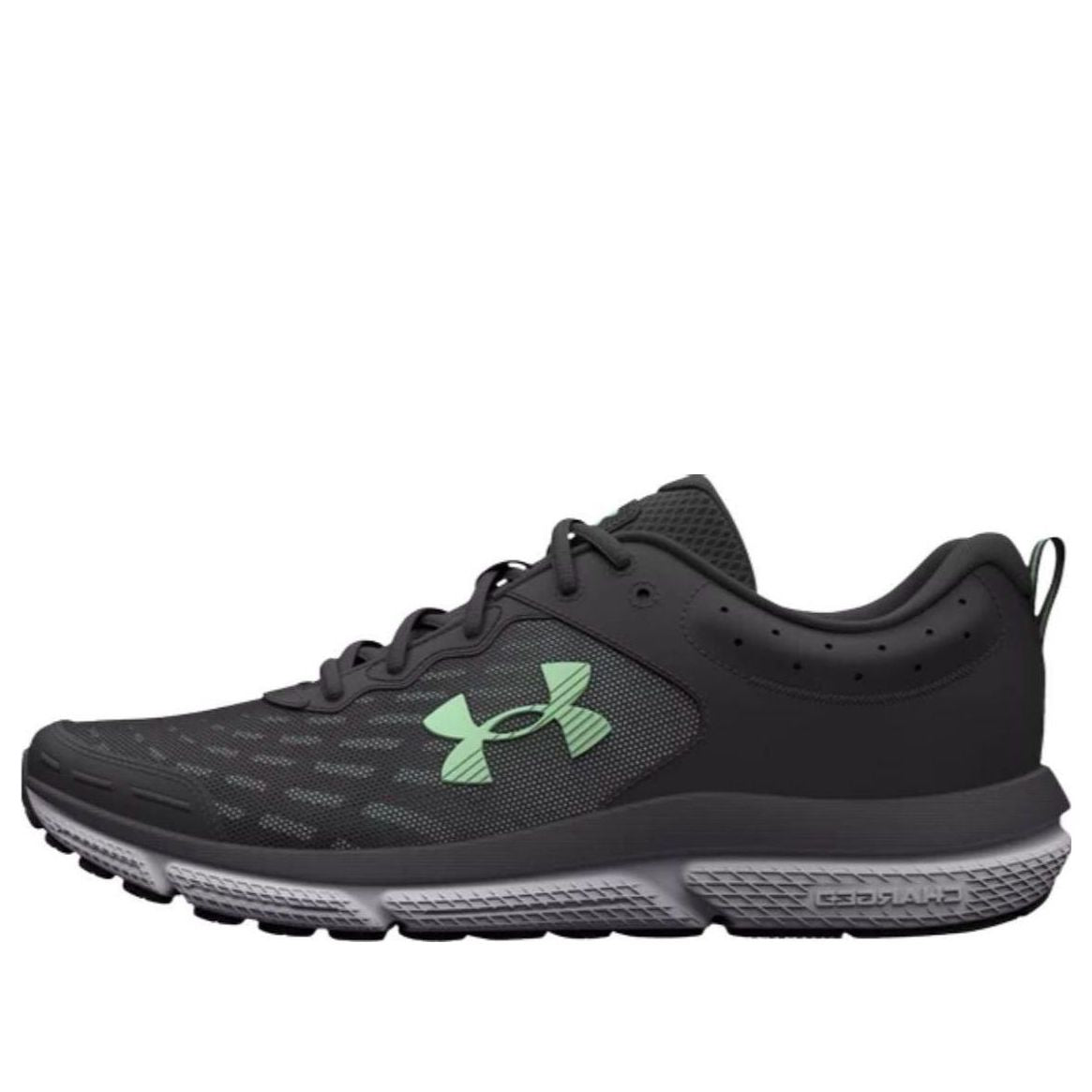 (WMNS) Under Armour Charged Assert 10 'Jet Grey Aqua Foam' 3026179-103