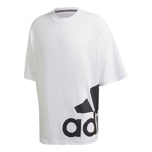 adidas M Mh Boxbos Tee Side Large Logo Short Sleeve White FR6608